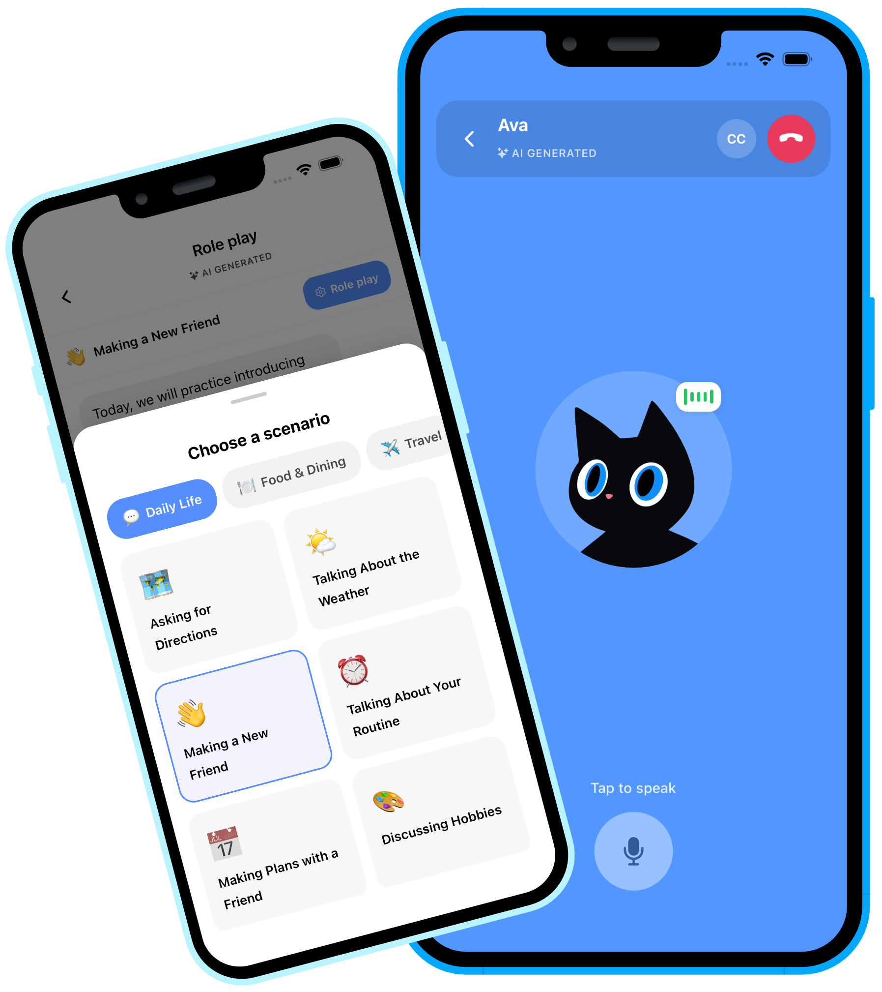 Practice English with AI