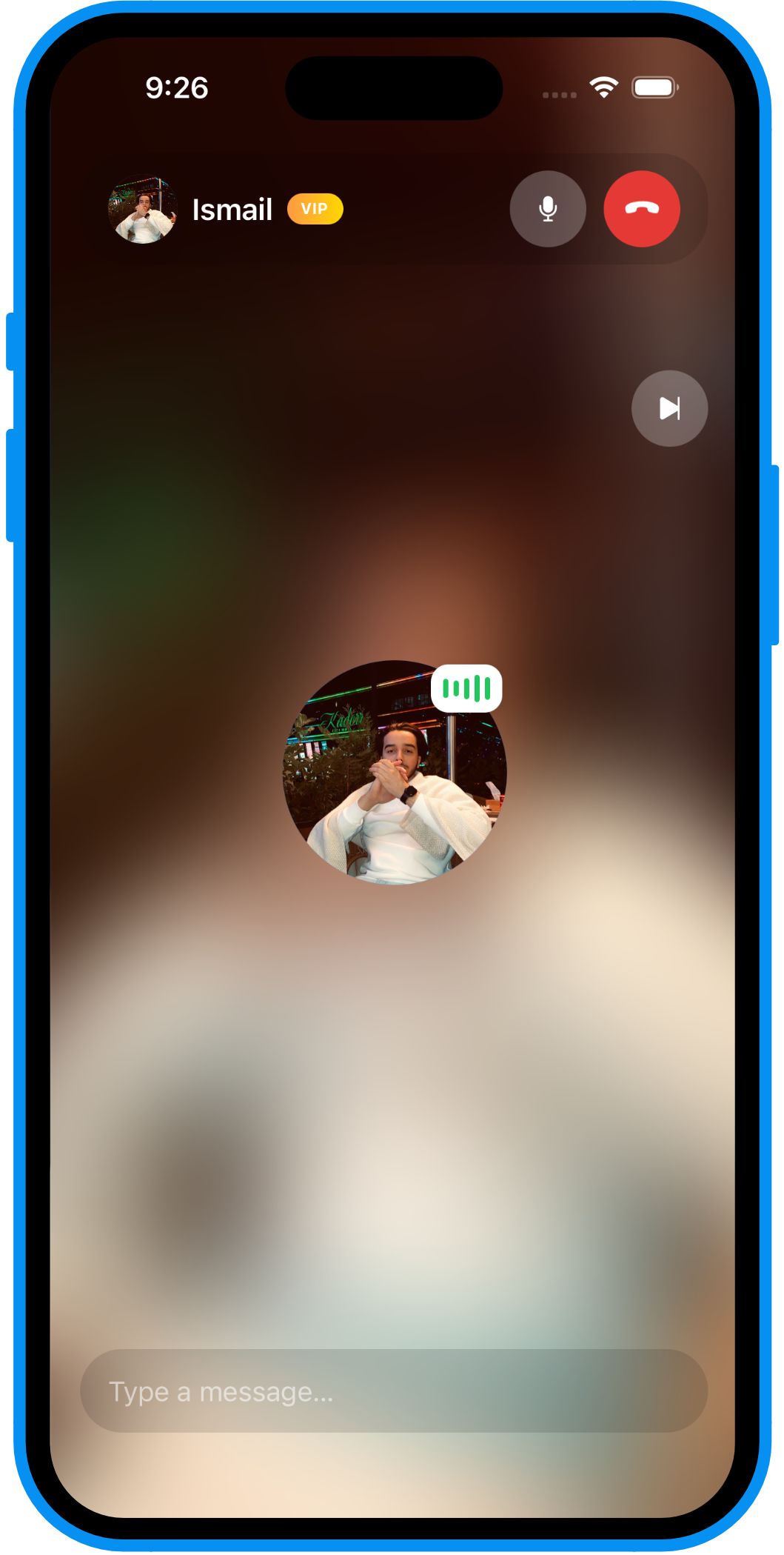 Talk, and skip whenever